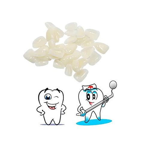 Dental Temporary Crown Kit - 60 Pcs Veneers for Front & Molar Teeth