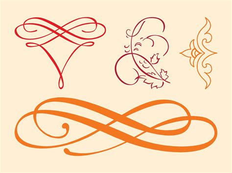 Calligraphy Swirls Vector at Vectorified.com | Collection of ...