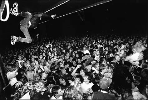 Stagedivers at a Nirvana concert, January 6, 1990 | A man di… | Flickr