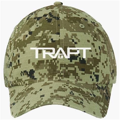 Trapt Band Logo Ripstop Camouflage Cotton Twill Cap (Embroidered ...