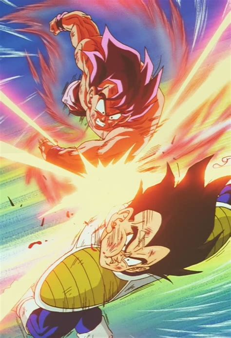 Goku vs vegeta (kaio ken) saga de vegeta | Dragon ball, Anime dragon ...