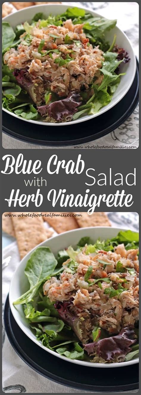 Blue Crab Salad with Herb Vinaigrette | My Nourished Home