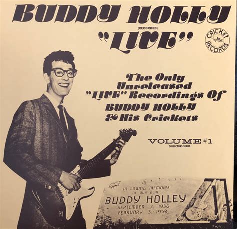 Buddy Holly – Buddy Holly "Live" – Vinyl (LP, Compilation + 2 more), 1977 [r19199443] | Discogs