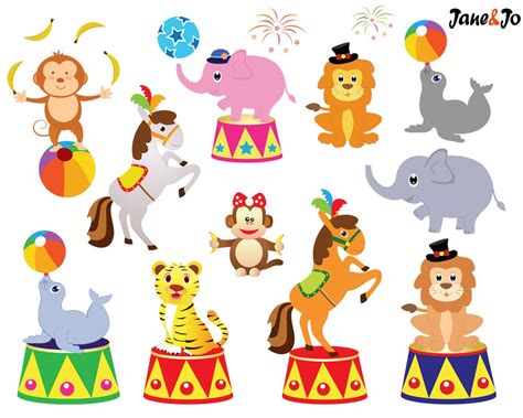 56 Circus clipart circus clip art clowns clipart by JaneJoArt