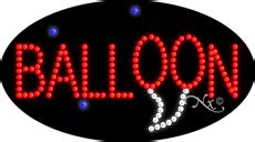 Balloon LED Sign - Flashing Design