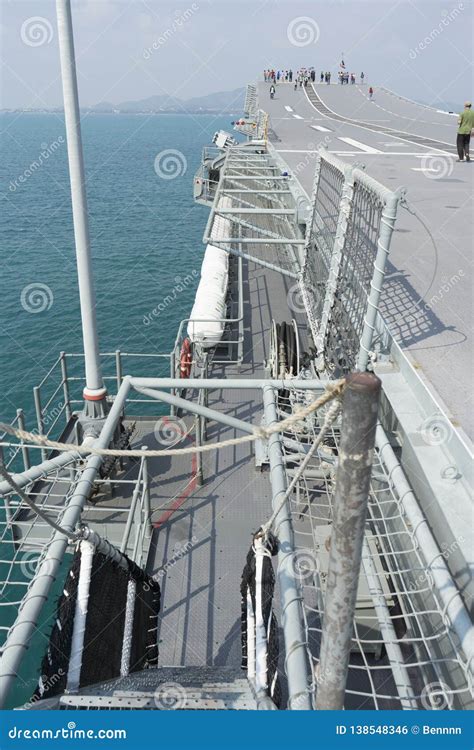 View of the HTMS Chakri Naruebet Ship with Bluesky Editorial Photo - Image of blue, chakri ...