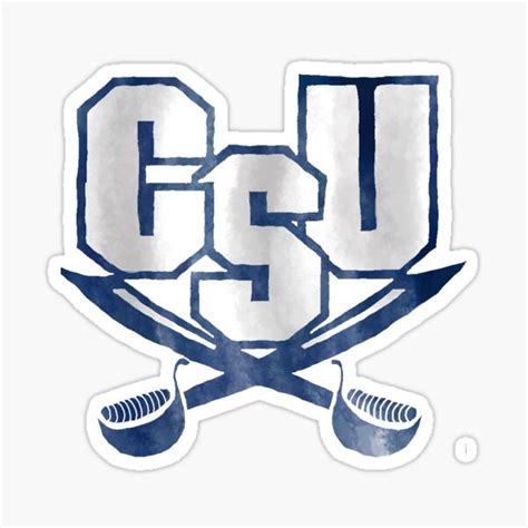 "CSU Watercolor Blue Emblem " Sticker by Delaneymaybe | Redbubble