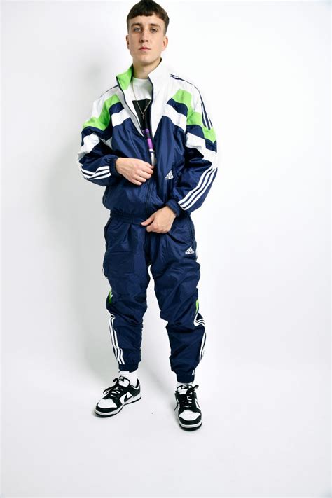 vintage sport adidas tracksuit | Retro 90s sportswear vintage clothing