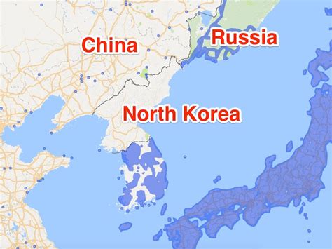 Map North Korea And South Korea Border - Share Map