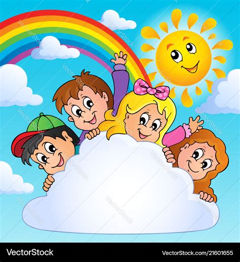 Children theme image 3 Royalty Free Vector Image