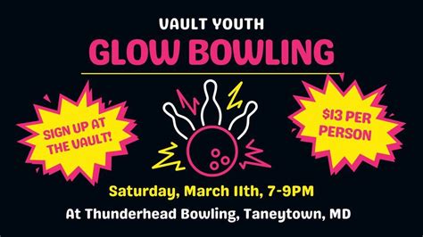 Youth Glow Bowling, Thunderhead Bowl, Taneytown, 11 March 2023 ...