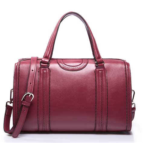 Dual-use package burgundy leather lace | Messenger Bags www.… | Flickr