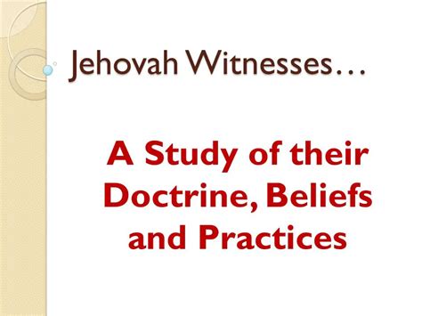 Jehovah's Witnesses Beliefs: 5 Things To Know About (JWs) – Success Is Money