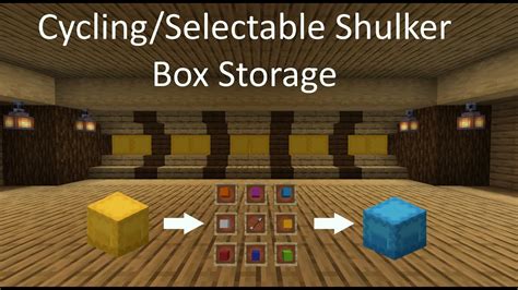 Swappable Shulker Box Storage System array! [Minecraft 1.14] [Tileable ...