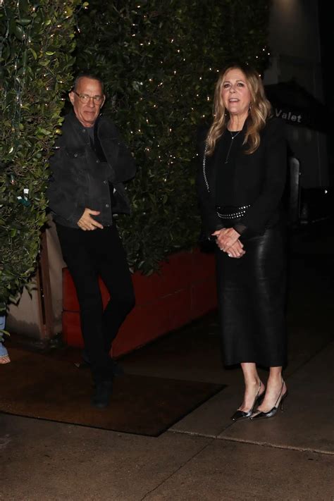 RITA WILSON and Tom Hanks Leaves Giorgio Baldi in Santa Monica 01/30 ...