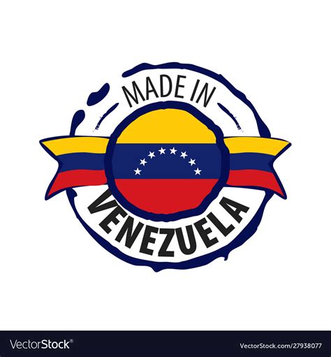 Venezuela flag on a white Royalty Free Vector Image