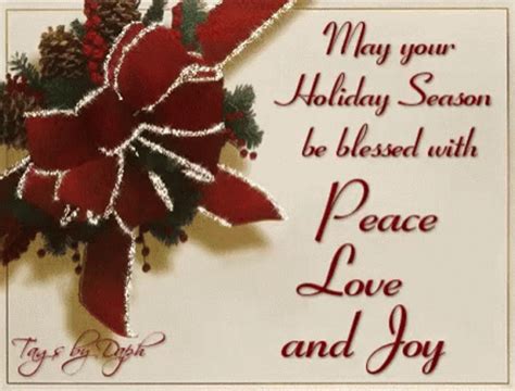 Christmas Blessings Peace Love And Joy GIF | GIFDB.com