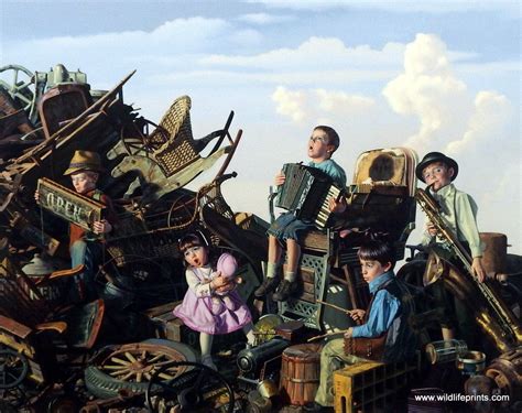 Artist Bob Byerley Unframed Children Print The Junkyard Band | WildlifePrints.com