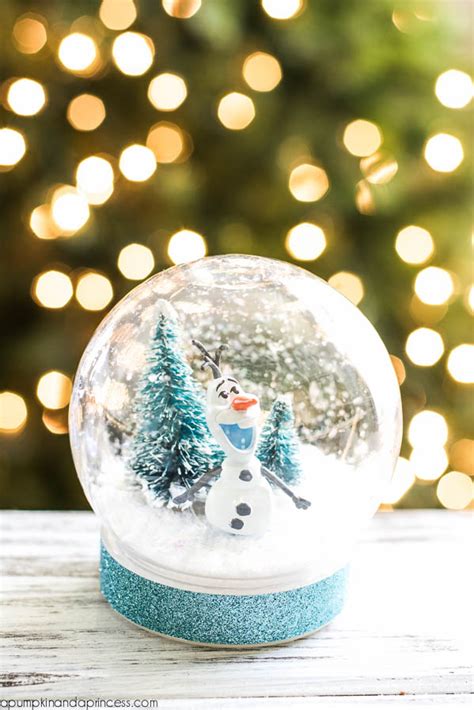 DIY Frozen Olaf Snow Globe - A Pumpkin And A Princess