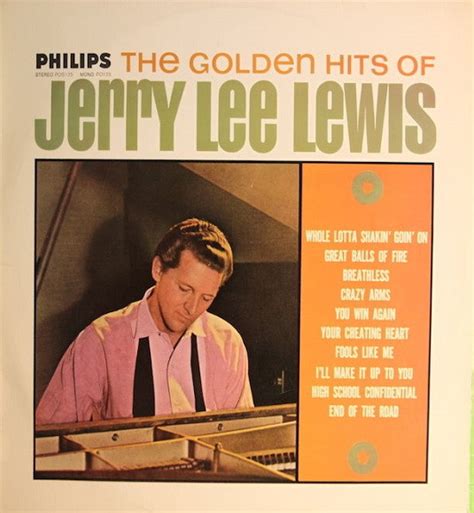 Jerry Lee Lewis - The Golden Hits Of Jerry Lee Lewis (1964, Vinyl ...