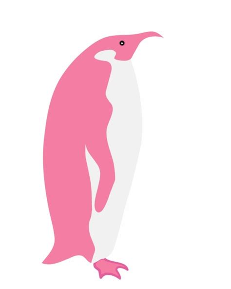 Pink Penguin Illustration Clipart Free Stock Photo - Public Domain Pictures