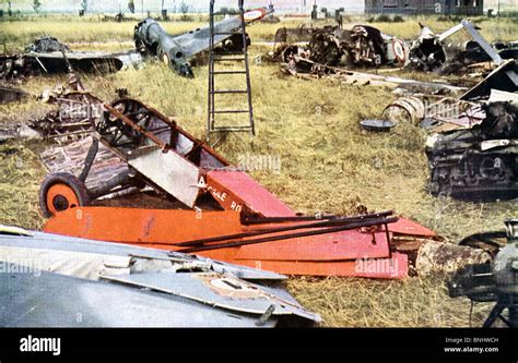 World War II French planes Invasion of France destroyed wrecks wreck ...