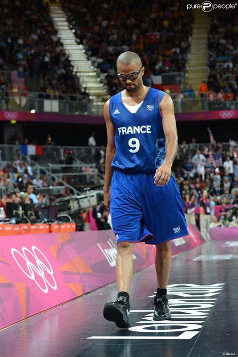 Tony Parker lors de la rencontre entre l'équipe de France et Team USA pendant le tournoi ...