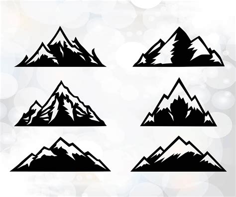 Free 88 Mountain Range Silhouette Svg SVG PNG EPS DXF File