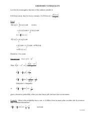 Chebyshev's Inequality: Probability Bounds & Applications | Course Hero