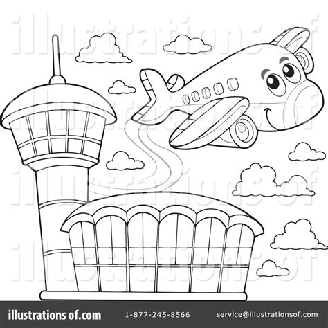 Airport Clipart #1389767 - Illustration by visekart