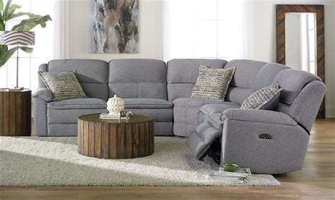 Triple Power Reclining Sectional with Power Headrest & USB | Sectional sofa with recliner ...