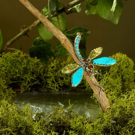 Silver Dragonfly Necklace Silver Dragonfly Pendant Amber & - Etsy