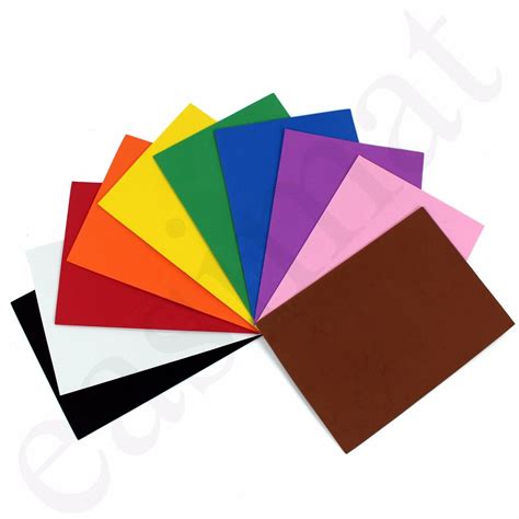 A4 EVA Foam Craft Sheets in Assorted Colours 4303 - Easigear