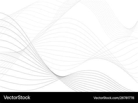 Abstract background with curved lines wavy Vector Image