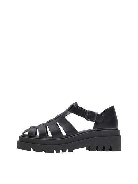 Black FISHERMAN SANDALS | Selected®