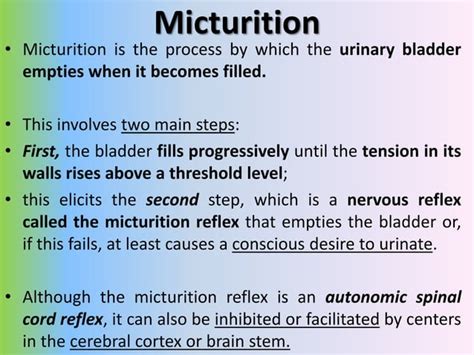 Micturition