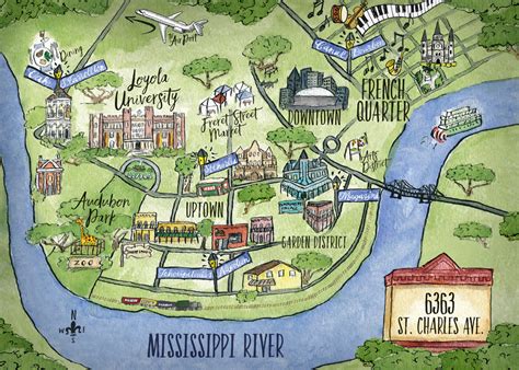 City of New Orleans Map | Jodi Lea Stewart Author