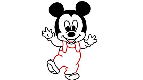 How to draw Mickey Mouse easily | Basic digital drawing in Photoshop ...