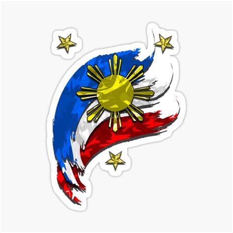 "Philippine Flag" Sticker for Sale by nostalgink | Redbubble