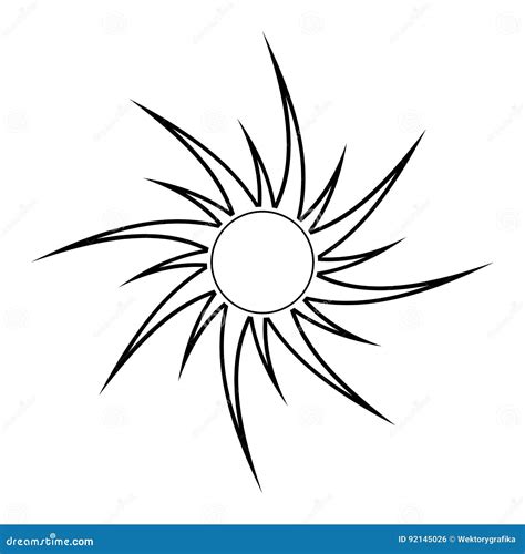 Sun Silhouette Vector Symbol Icon Design. Stock Vector - Illustration ...