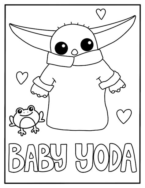 Easy Yoda Coloring Pages