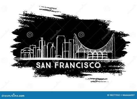 San Francisco Skyline Silhouette Stock Illustrations – 306 San ...