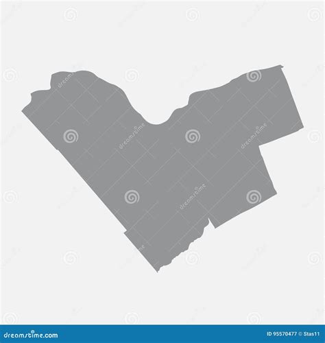 Ottawa City Map In Gray On A White Background Stock Vector ...