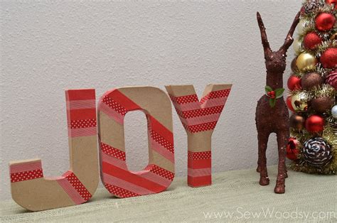 Washi Tape Joy Letters - Sew Woodsy