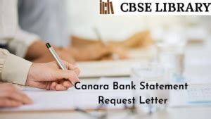 Canara Bank Statement Request Letter | Application for Bank Statement, Format, Samples, How To ...