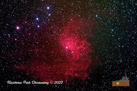 Digital Image: The Flaming Star Nebula – Kissimmee Park Observatory