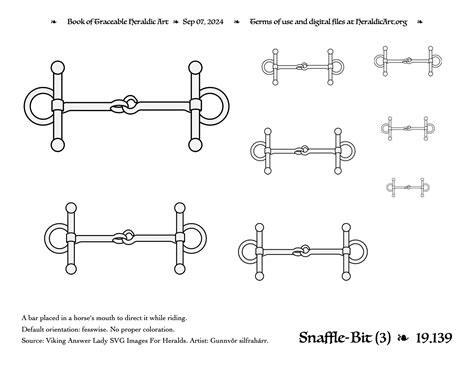 Snaffle-Bit - Traceable Heraldic Art