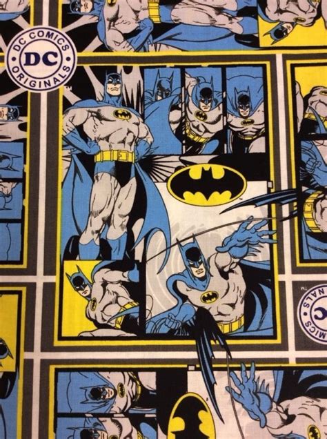 Last Piece! 9 x 44 DC Comics Batman Comic Strip Cotton Super Hero ...