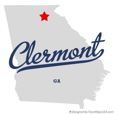 Map of Clermont, GA, Georgia