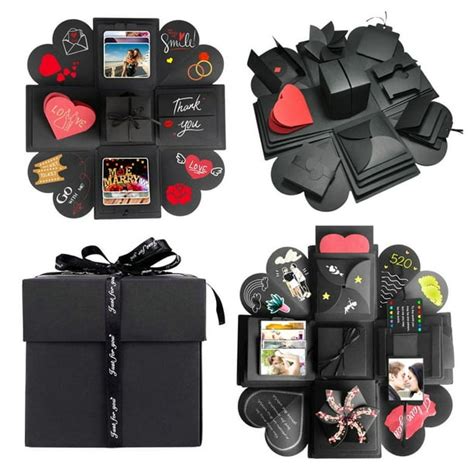 2020 Diy Creative Surprise Brithday Gifts Handmade Photo Album Gift Box Valentine’S Day Couple ...